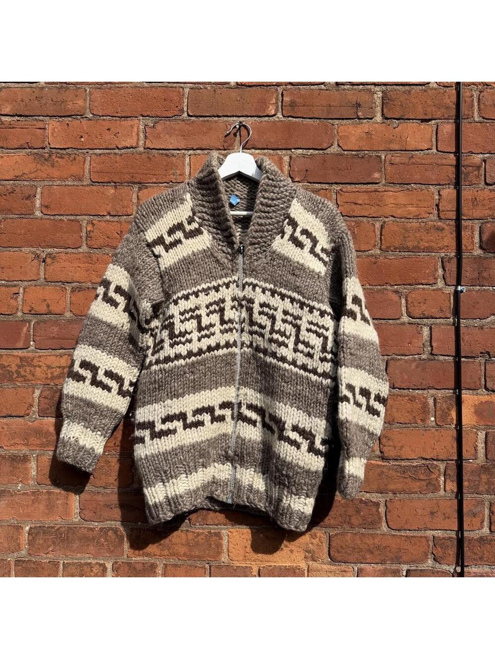 vintage cowichan sweatshirt 60s/70s S